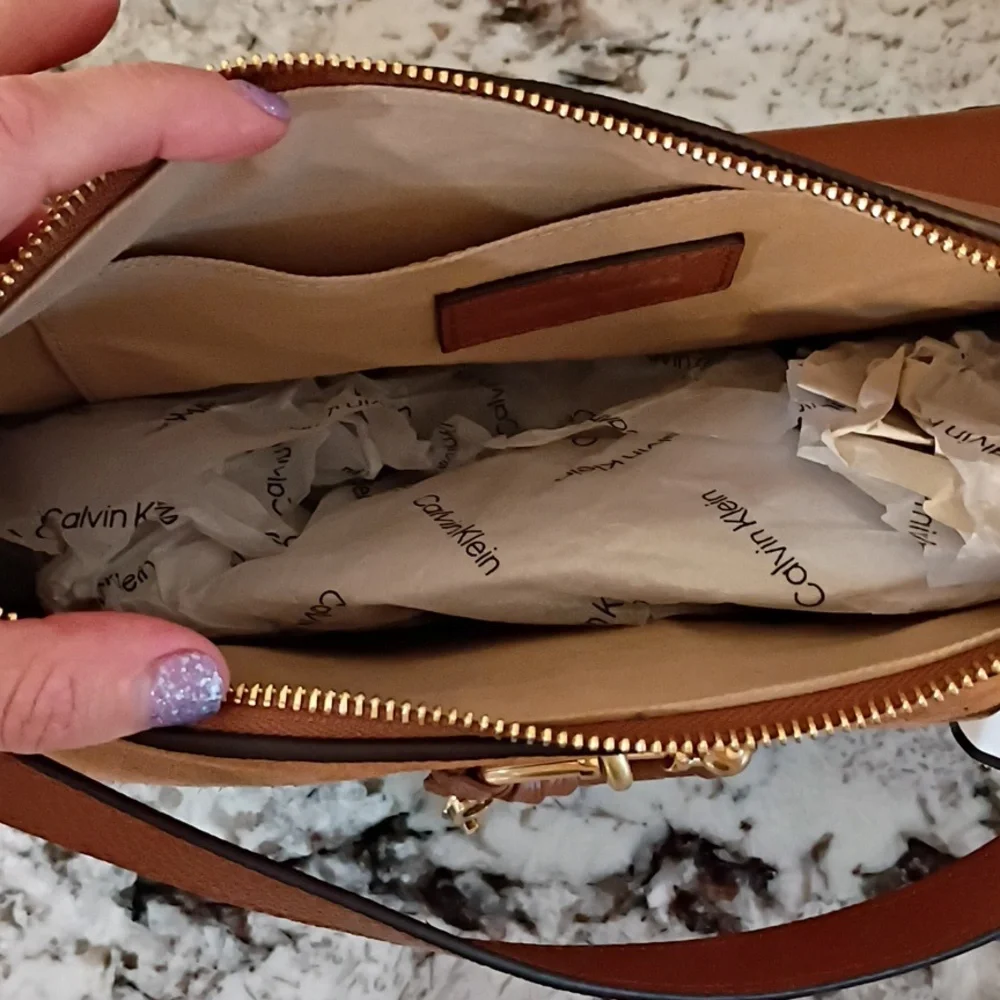 NWT See By Chloe Joan Leather Crossbody NWT In Tan - Picture 9 of 9